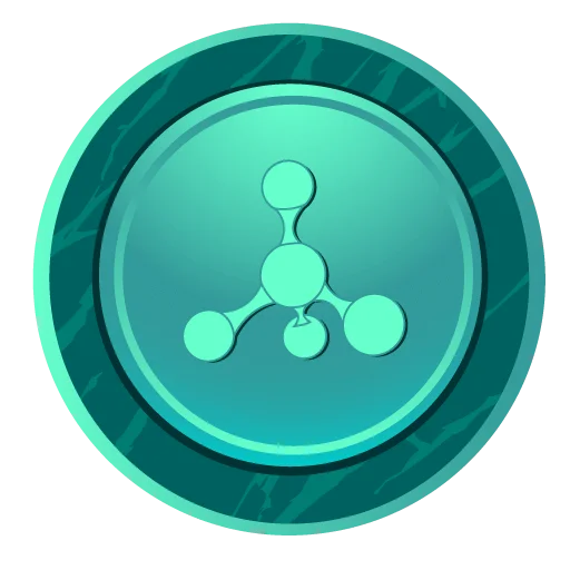 CBD Sciience LTD logo in deep green and sky blue, round with molecule drawing.